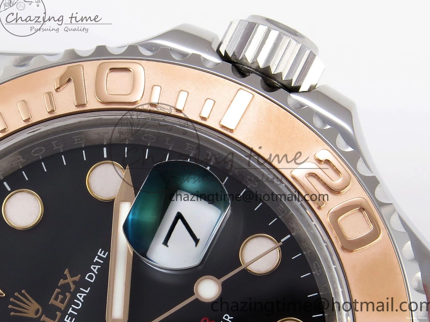 0413 UrbanChic Yacht-Master 126621 SS RG 904L Steel VSF 1:1 Best Edition Black Dial on SS RG Bracelet VS 1860